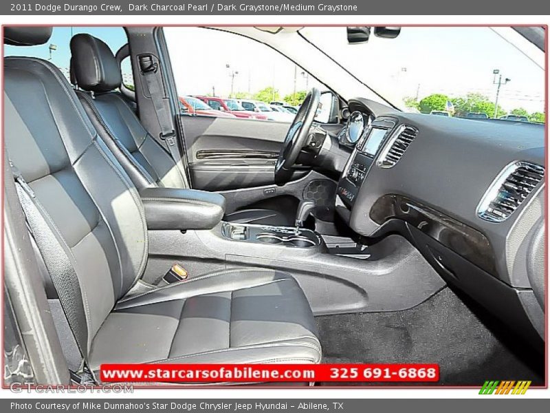 Dark Charcoal Pearl / Dark Graystone/Medium Graystone 2011 Dodge Durango Crew