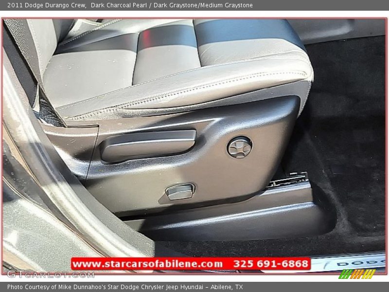 Dark Charcoal Pearl / Dark Graystone/Medium Graystone 2011 Dodge Durango Crew