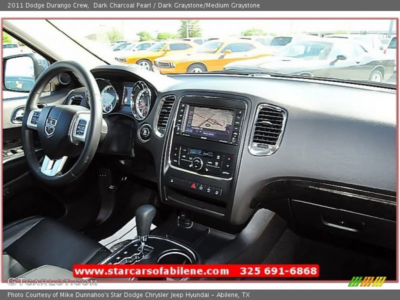 Dark Charcoal Pearl / Dark Graystone/Medium Graystone 2011 Dodge Durango Crew