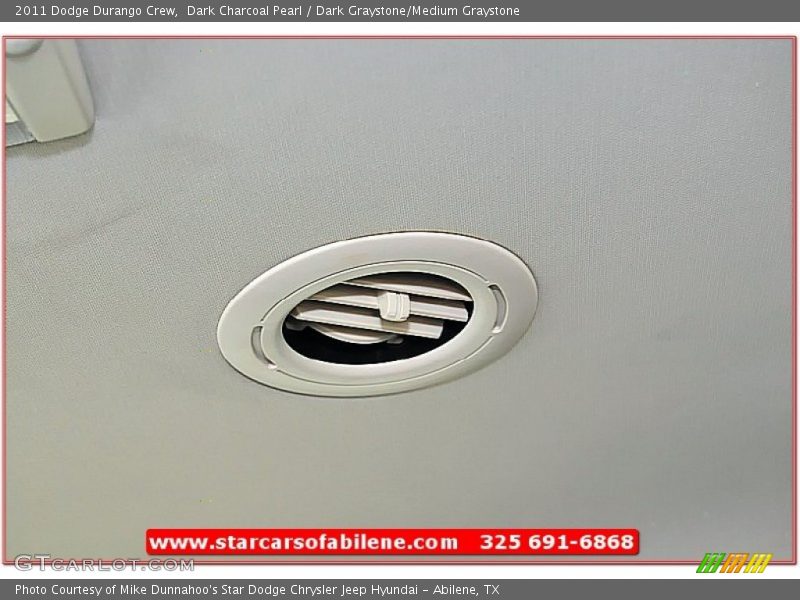 Dark Charcoal Pearl / Dark Graystone/Medium Graystone 2011 Dodge Durango Crew