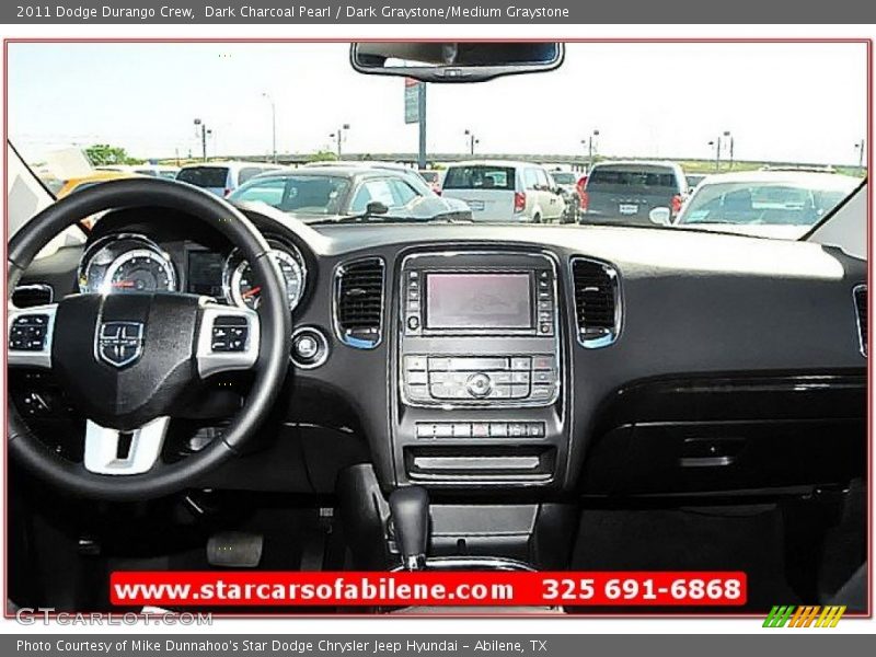 Dark Charcoal Pearl / Dark Graystone/Medium Graystone 2011 Dodge Durango Crew