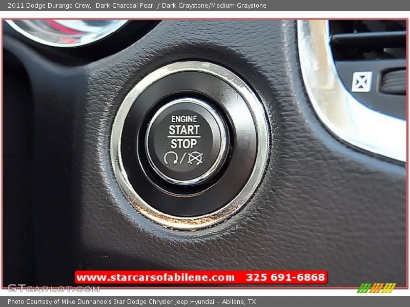 Dark Charcoal Pearl / Dark Graystone/Medium Graystone 2011 Dodge Durango Crew