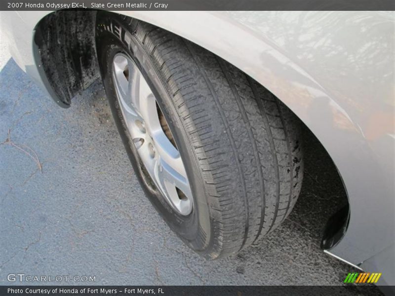 Slate Green Metallic / Gray 2007 Honda Odyssey EX-L