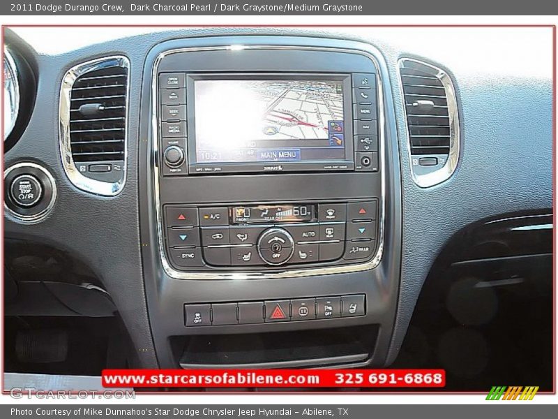 Dark Charcoal Pearl / Dark Graystone/Medium Graystone 2011 Dodge Durango Crew