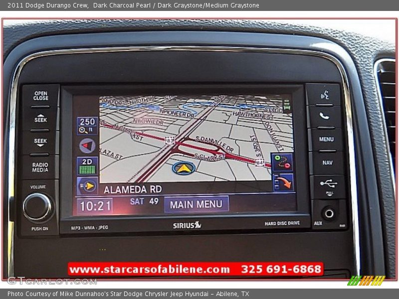 Dark Charcoal Pearl / Dark Graystone/Medium Graystone 2011 Dodge Durango Crew