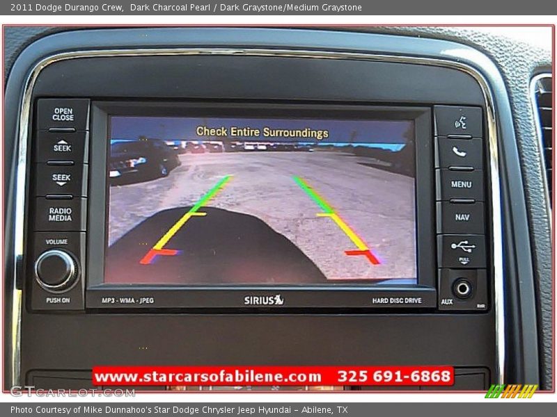 Dark Charcoal Pearl / Dark Graystone/Medium Graystone 2011 Dodge Durango Crew