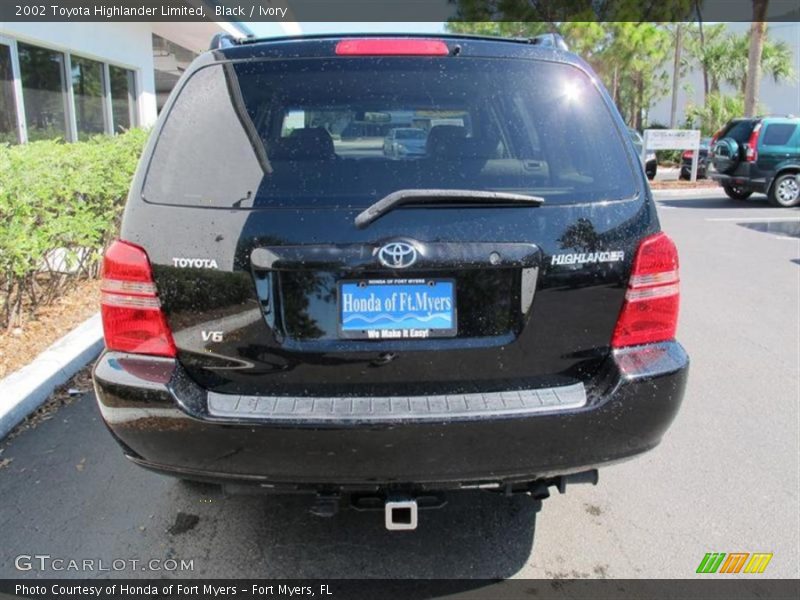 Black / Ivory 2002 Toyota Highlander Limited