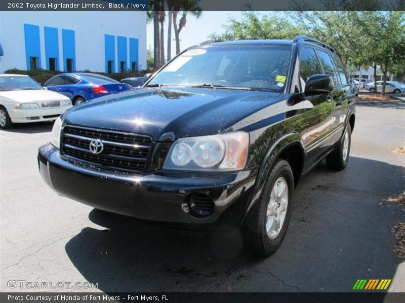 Black / Ivory 2002 Toyota Highlander Limited