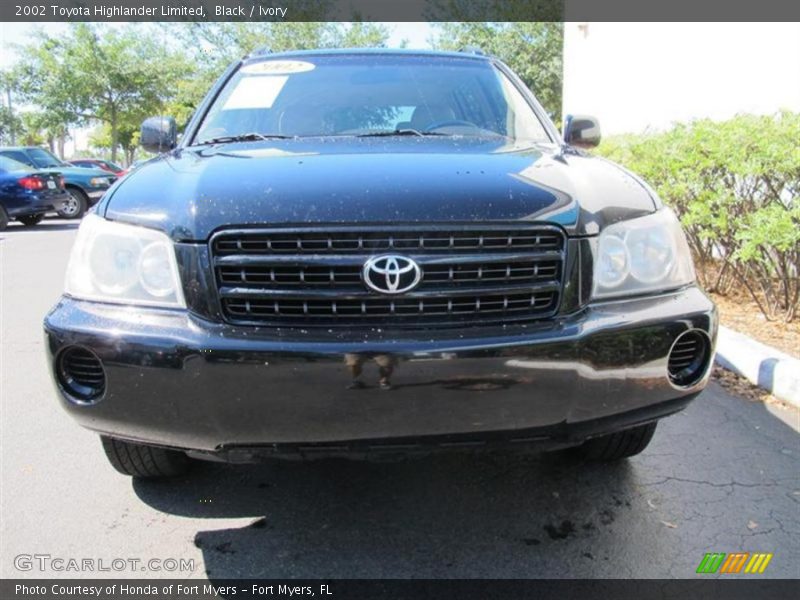 Black / Ivory 2002 Toyota Highlander Limited