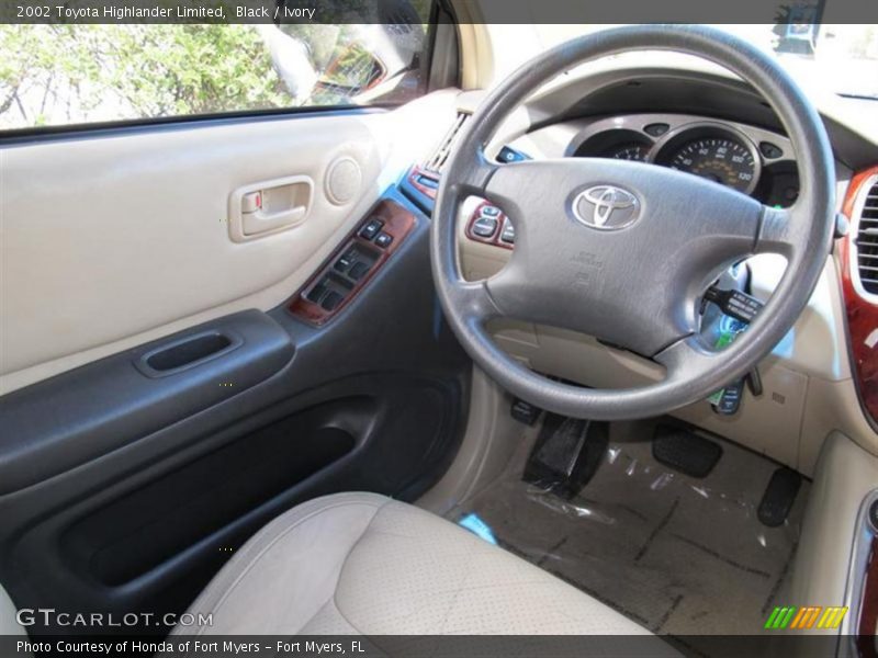 Black / Ivory 2002 Toyota Highlander Limited