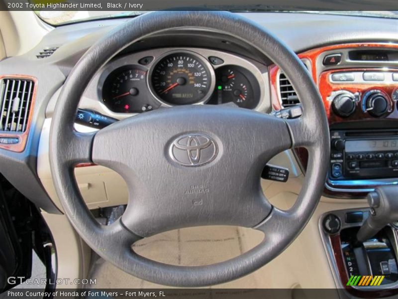 Black / Ivory 2002 Toyota Highlander Limited