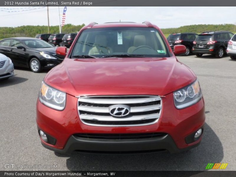Sierra Red / Beige 2012 Hyundai Santa Fe Limited