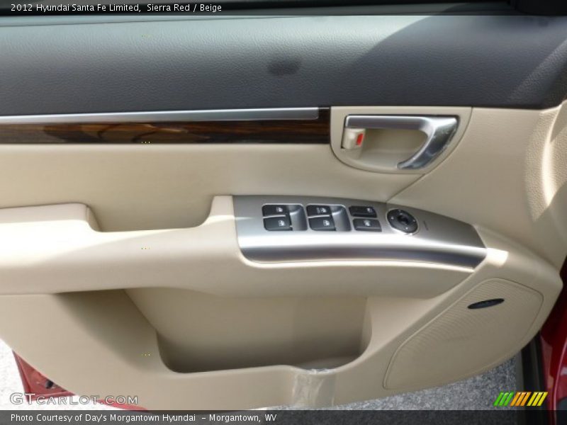 Sierra Red / Beige 2012 Hyundai Santa Fe Limited
