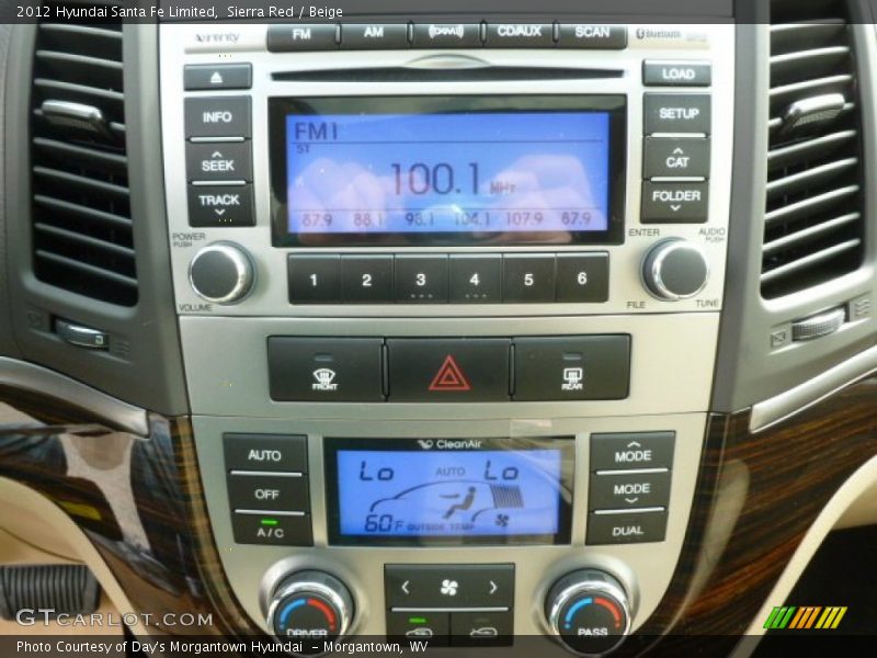 Sierra Red / Beige 2012 Hyundai Santa Fe Limited