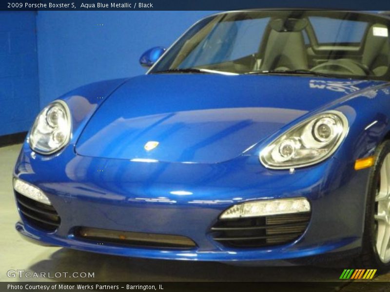Aqua Blue Metallic / Black 2009 Porsche Boxster S