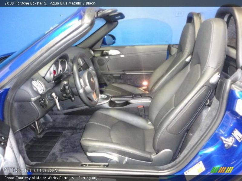 Aqua Blue Metallic / Black 2009 Porsche Boxster S