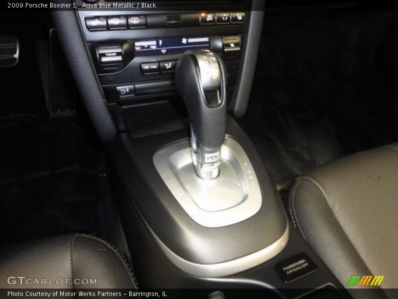 Aqua Blue Metallic / Black 2009 Porsche Boxster S