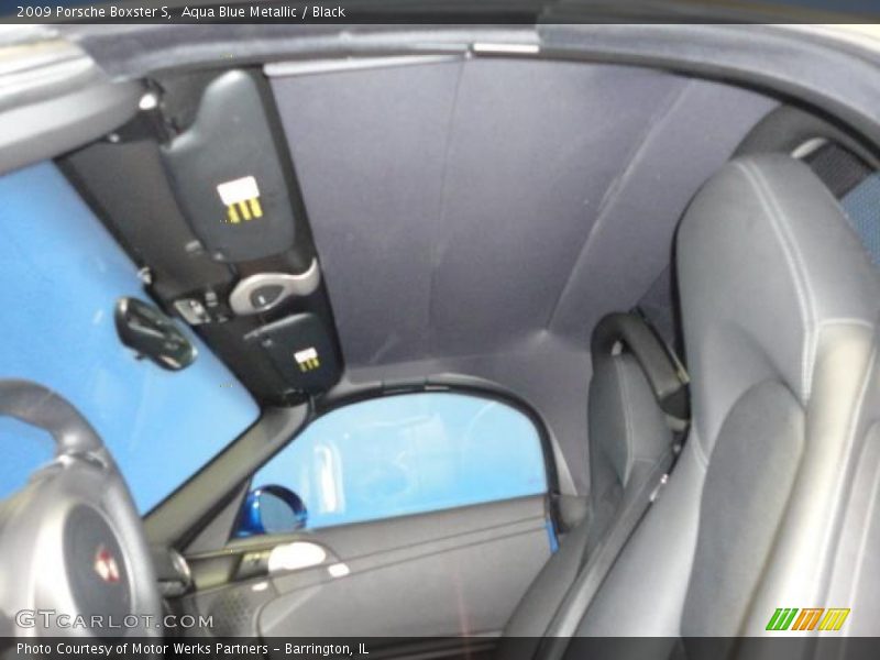 Aqua Blue Metallic / Black 2009 Porsche Boxster S