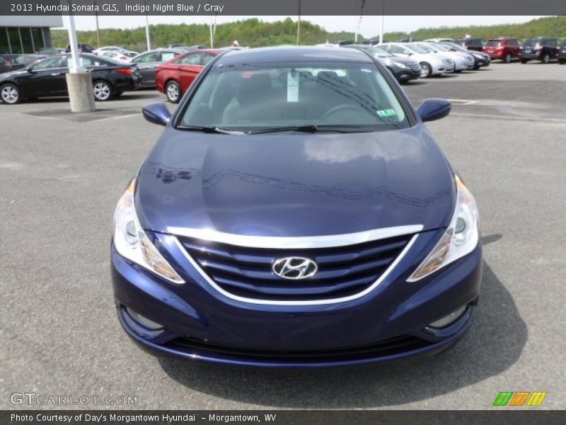 Indigo Night Blue / Gray 2013 Hyundai Sonata GLS