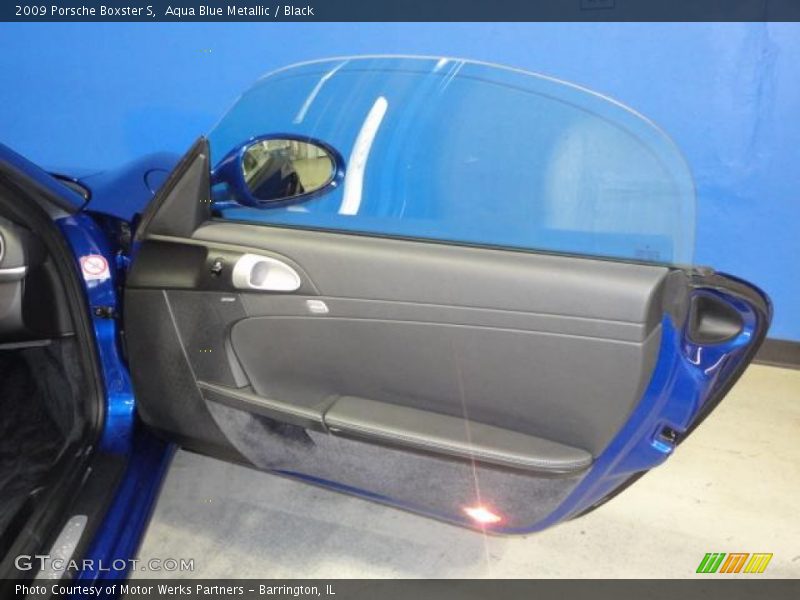 Aqua Blue Metallic / Black 2009 Porsche Boxster S