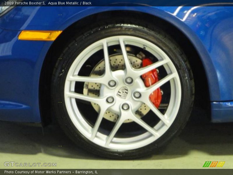 Aqua Blue Metallic / Black 2009 Porsche Boxster S
