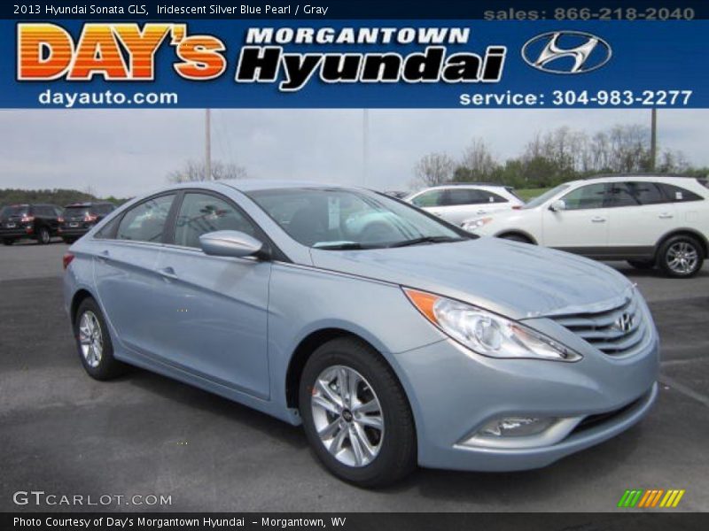 Iridescent Silver Blue Pearl / Gray 2013 Hyundai Sonata GLS