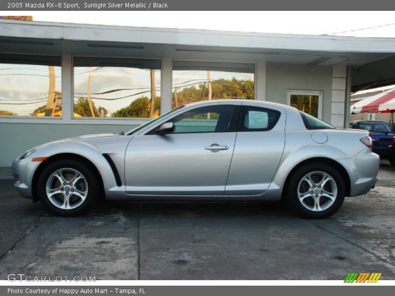 Sunlight Silver Metallic / Black 2005 Mazda RX-8 Sport
