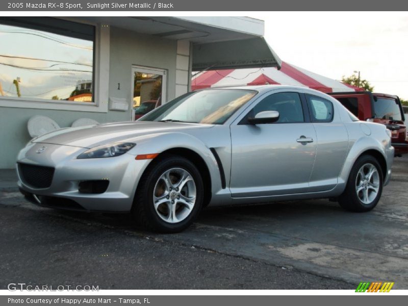 Sunlight Silver Metallic / Black 2005 Mazda RX-8 Sport
