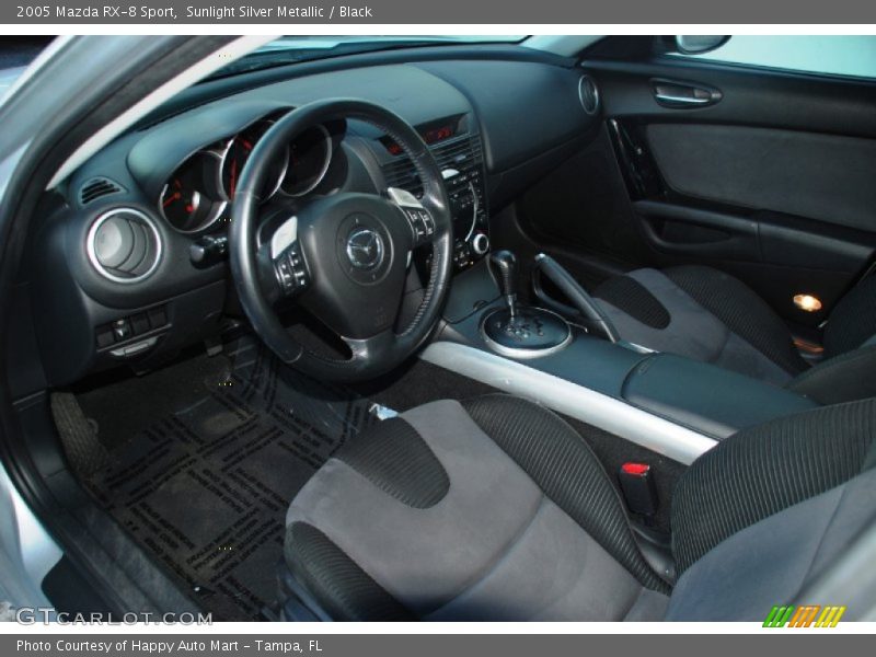 Sunlight Silver Metallic / Black 2005 Mazda RX-8 Sport