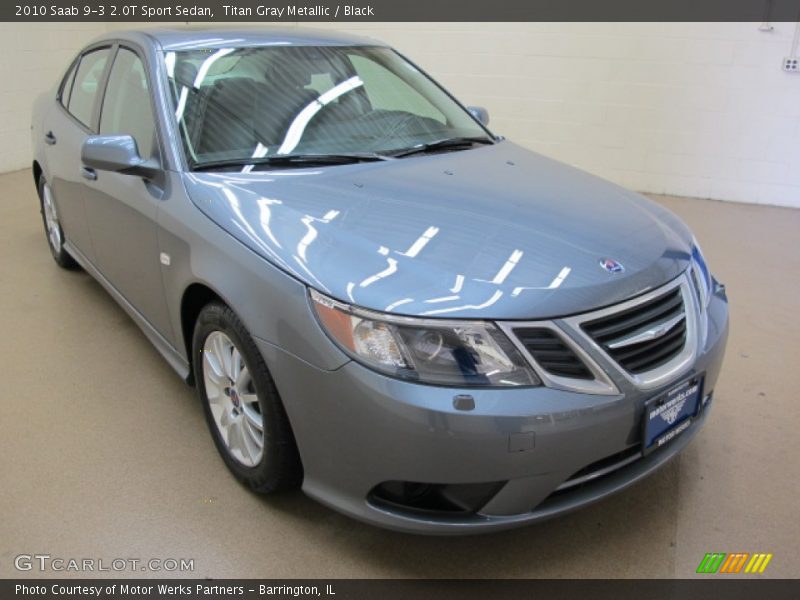 Titan Gray Metallic / Black 2010 Saab 9-3 2.0T Sport Sedan