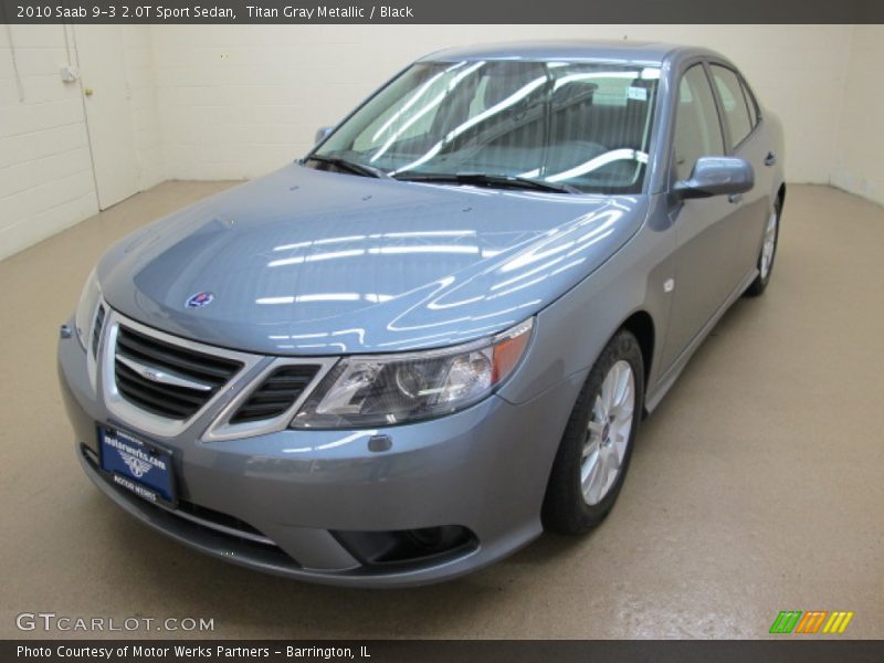 Titan Gray Metallic / Black 2010 Saab 9-3 2.0T Sport Sedan