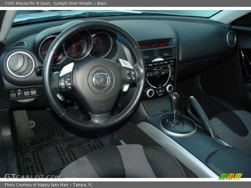 Sunlight Silver Metallic / Black 2005 Mazda RX-8 Sport