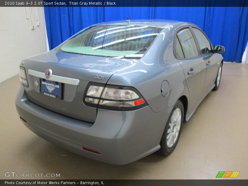 Titan Gray Metallic / Black 2010 Saab 9-3 2.0T Sport Sedan
