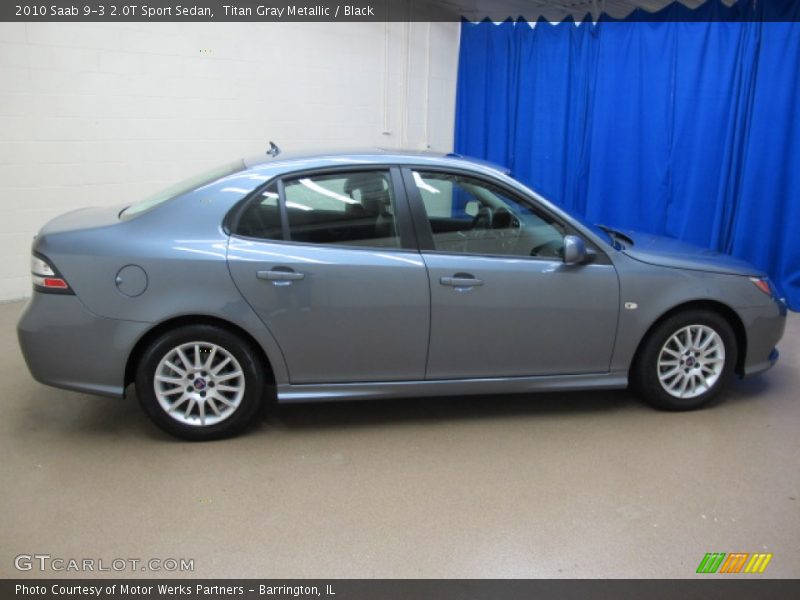 Titan Gray Metallic / Black 2010 Saab 9-3 2.0T Sport Sedan