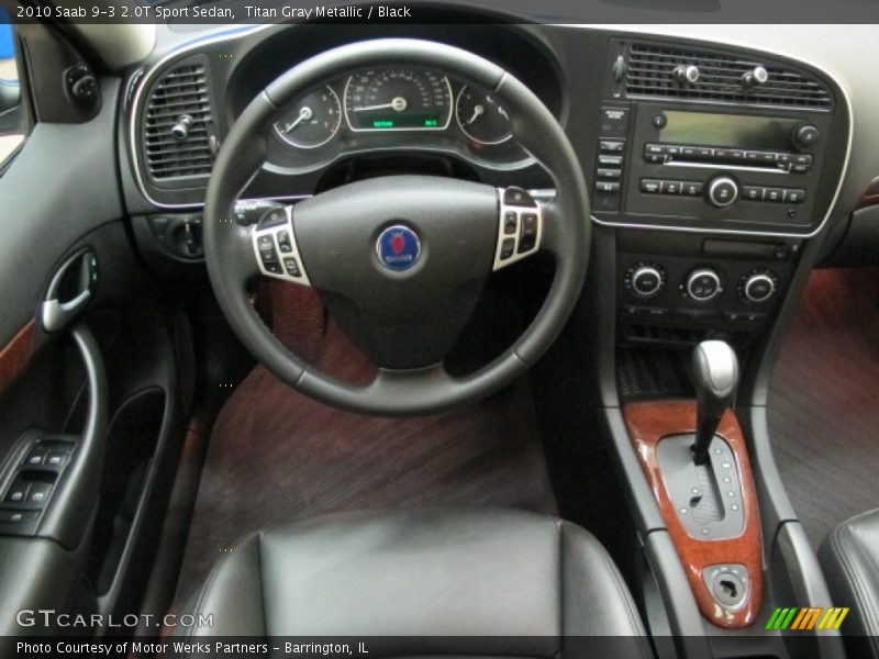 Titan Gray Metallic / Black 2010 Saab 9-3 2.0T Sport Sedan