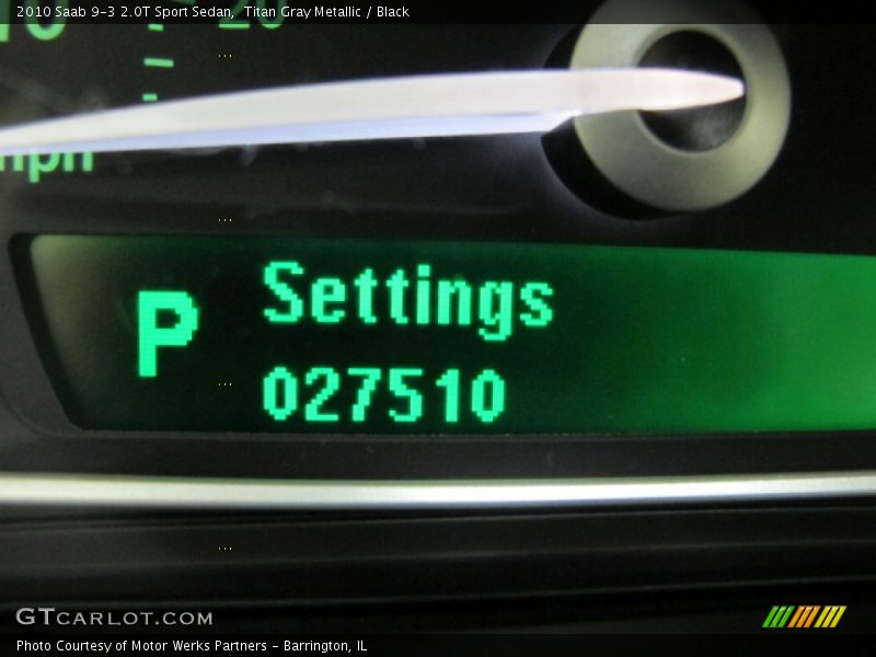 Titan Gray Metallic / Black 2010 Saab 9-3 2.0T Sport Sedan