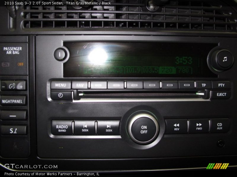 Titan Gray Metallic / Black 2010 Saab 9-3 2.0T Sport Sedan