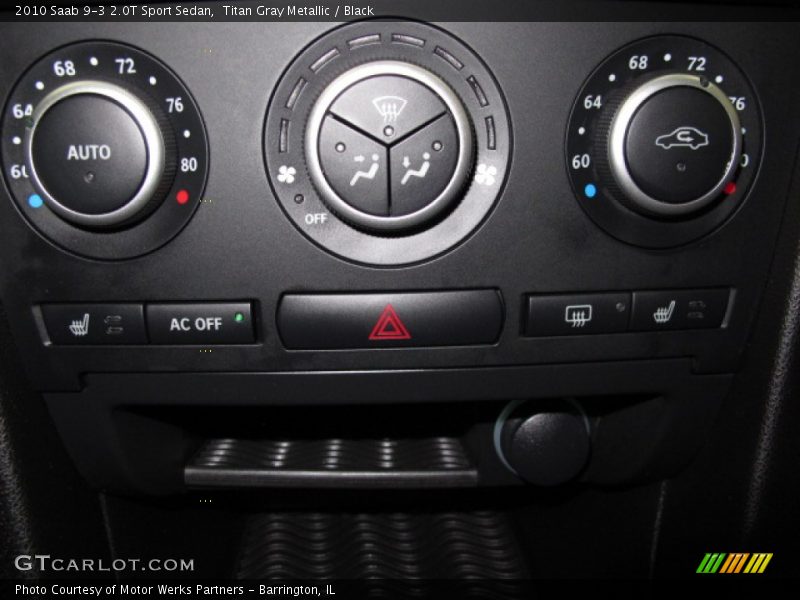 Titan Gray Metallic / Black 2010 Saab 9-3 2.0T Sport Sedan