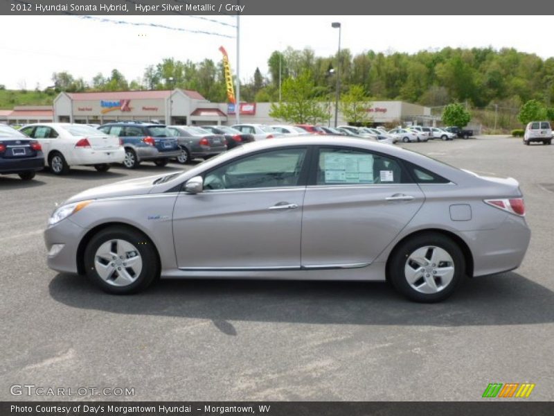 Hyper Silver Metallic / Gray 2012 Hyundai Sonata Hybrid
