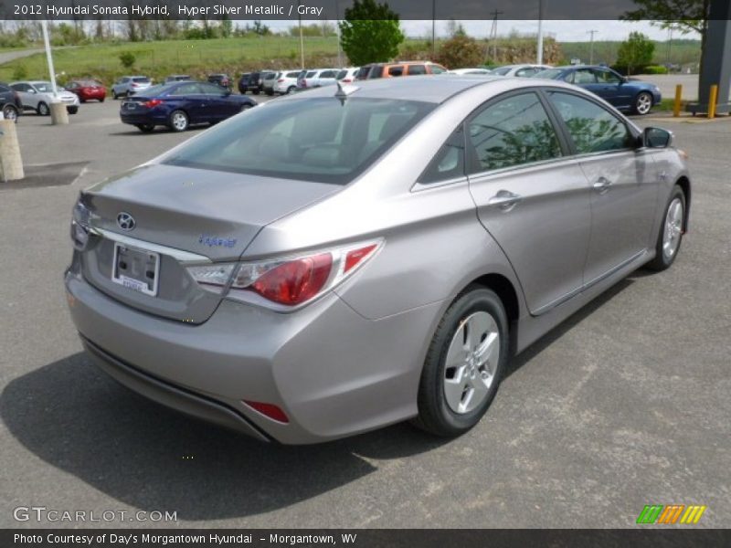 Hyper Silver Metallic / Gray 2012 Hyundai Sonata Hybrid