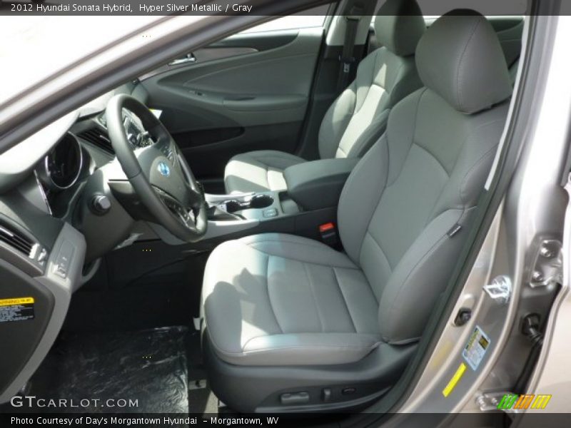 Hyper Silver Metallic / Gray 2012 Hyundai Sonata Hybrid