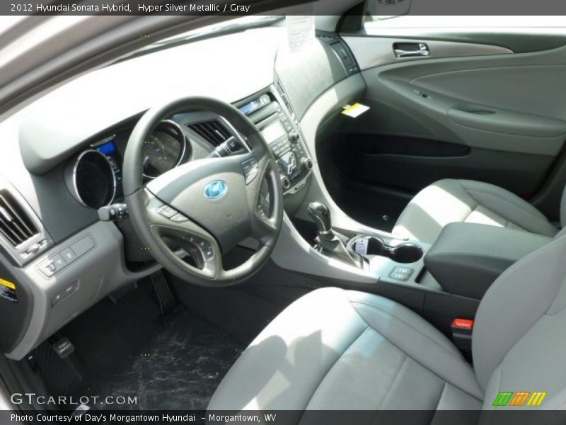 Hyper Silver Metallic / Gray 2012 Hyundai Sonata Hybrid