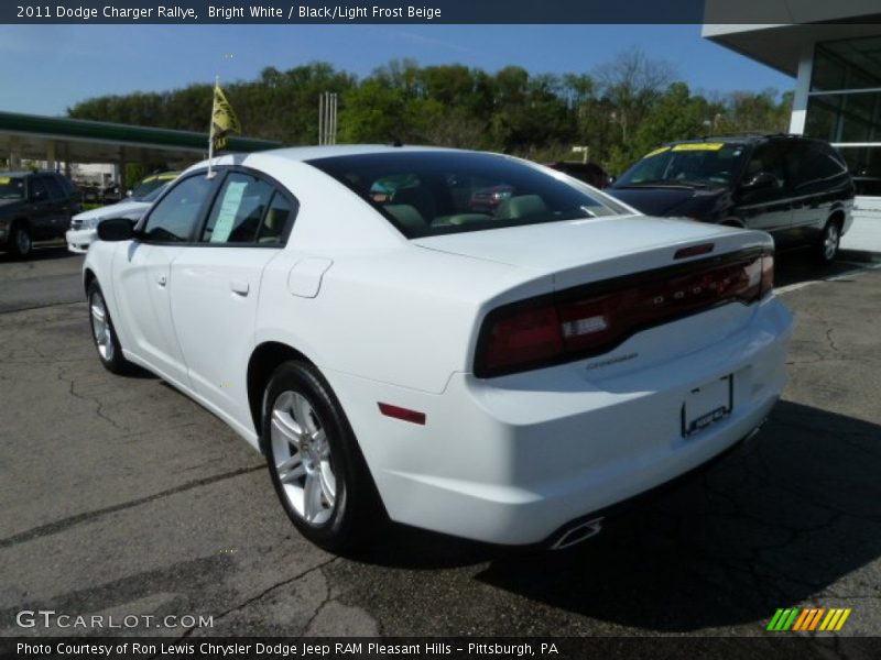 Bright White / Black/Light Frost Beige 2011 Dodge Charger Rallye