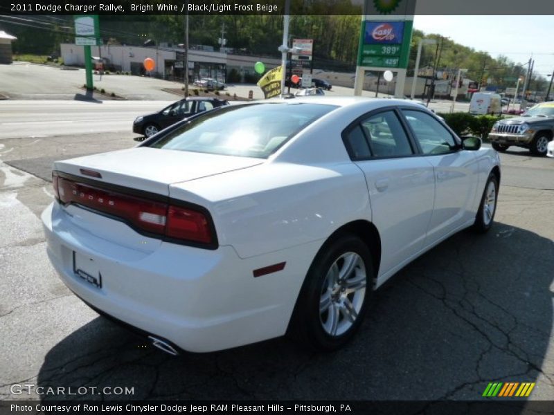 Bright White / Black/Light Frost Beige 2011 Dodge Charger Rallye