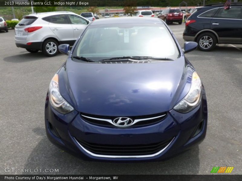 Indigo Night / Beige 2013 Hyundai Elantra GLS