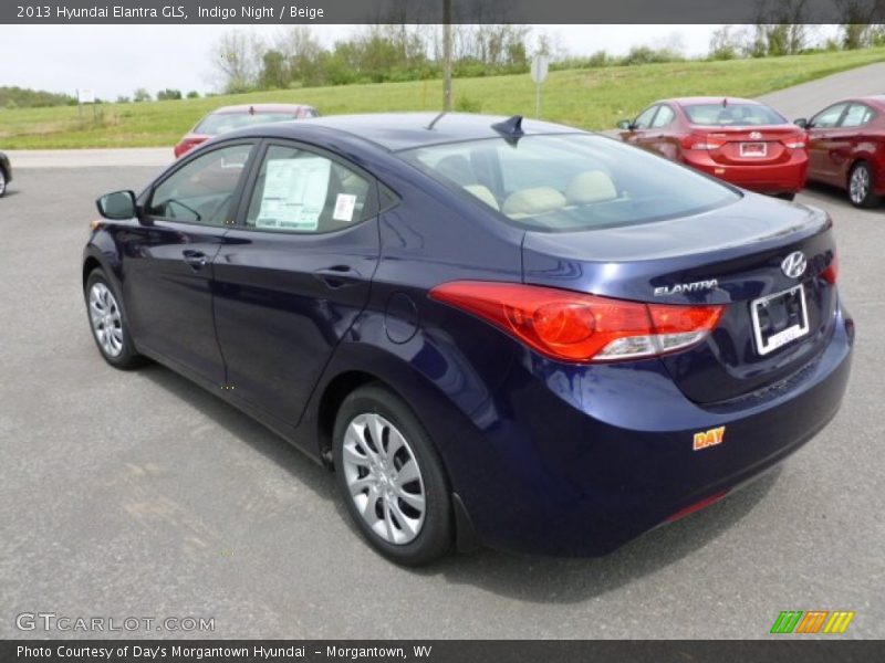 Indigo Night / Beige 2013 Hyundai Elantra GLS