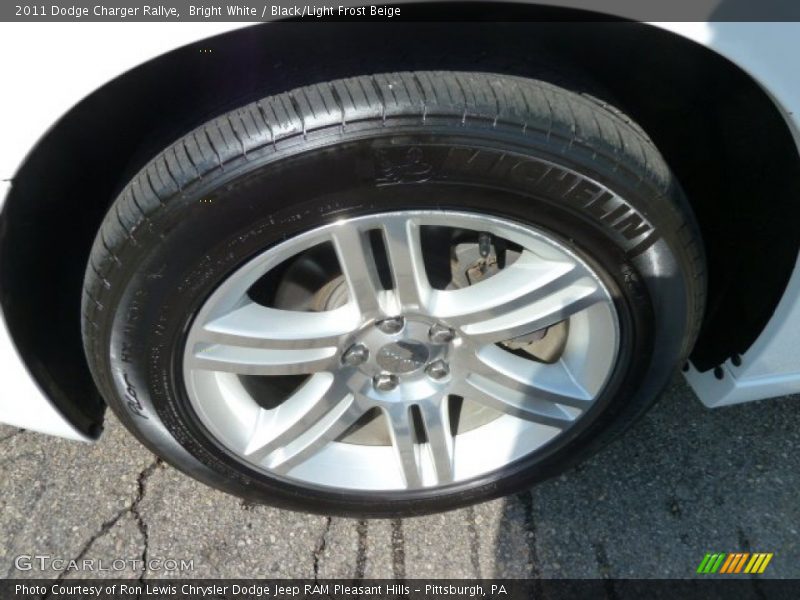 Bright White / Black/Light Frost Beige 2011 Dodge Charger Rallye