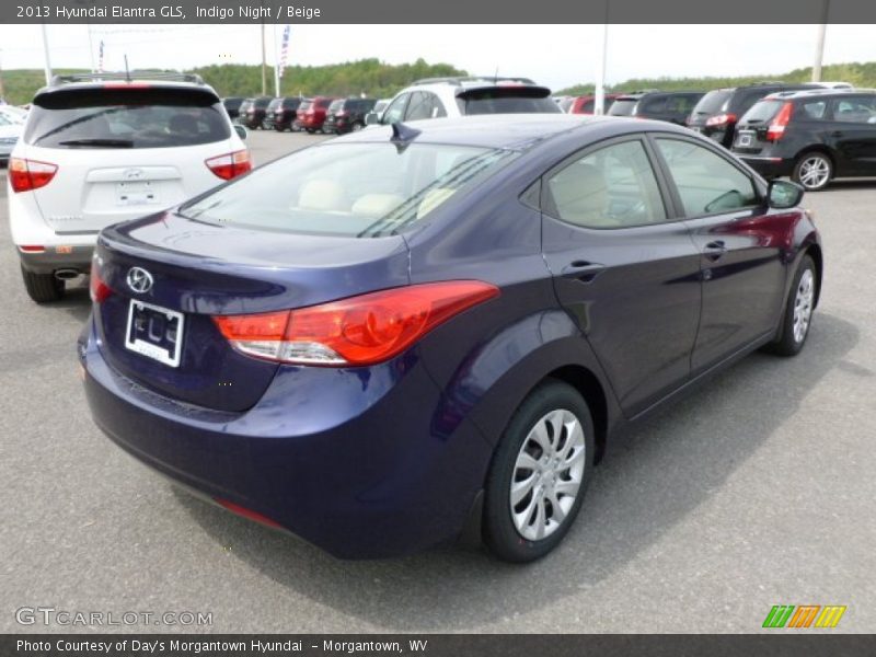 Indigo Night / Beige 2013 Hyundai Elantra GLS