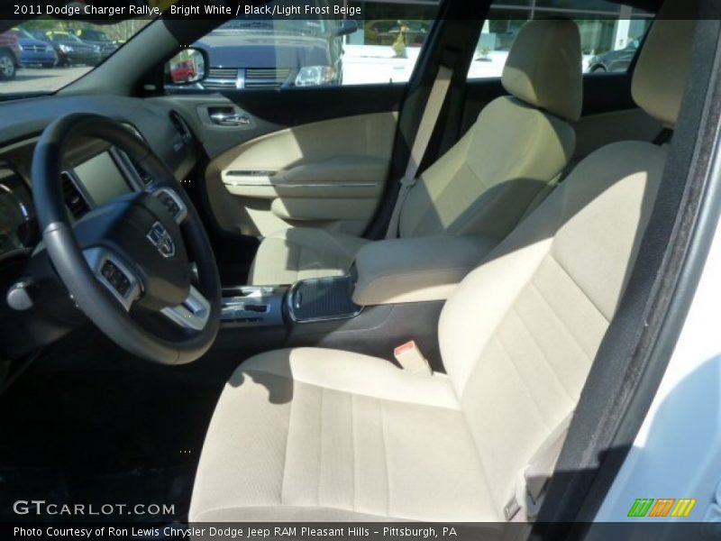 Bright White / Black/Light Frost Beige 2011 Dodge Charger Rallye