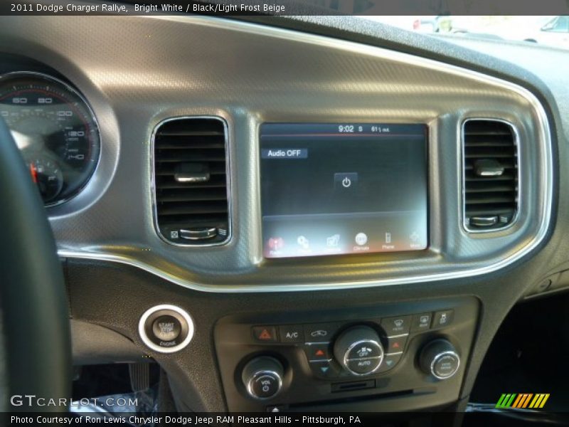 Bright White / Black/Light Frost Beige 2011 Dodge Charger Rallye